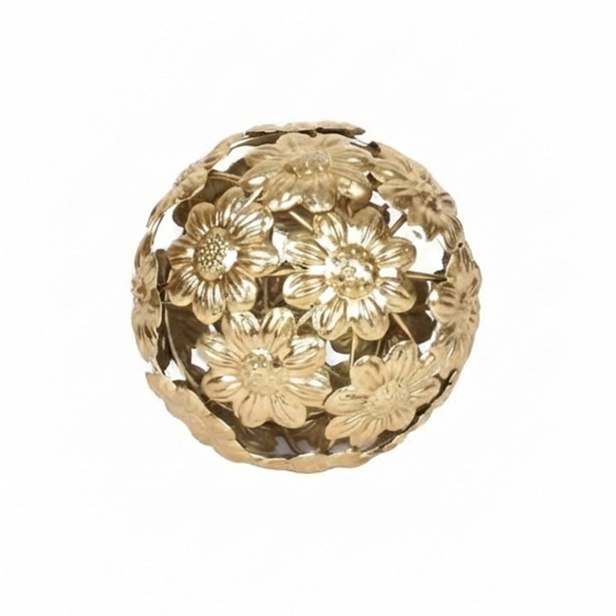 FIGURA DECORATIVA RIPLEY HOME CHICA FLORES DORADO - 1