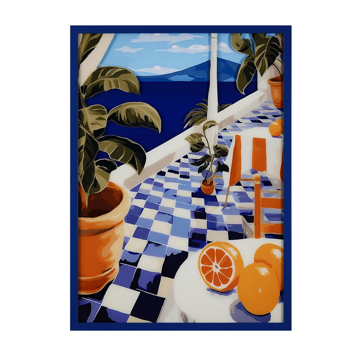 CUADRO RIPLEY HOME AMALFI AZUL - 1