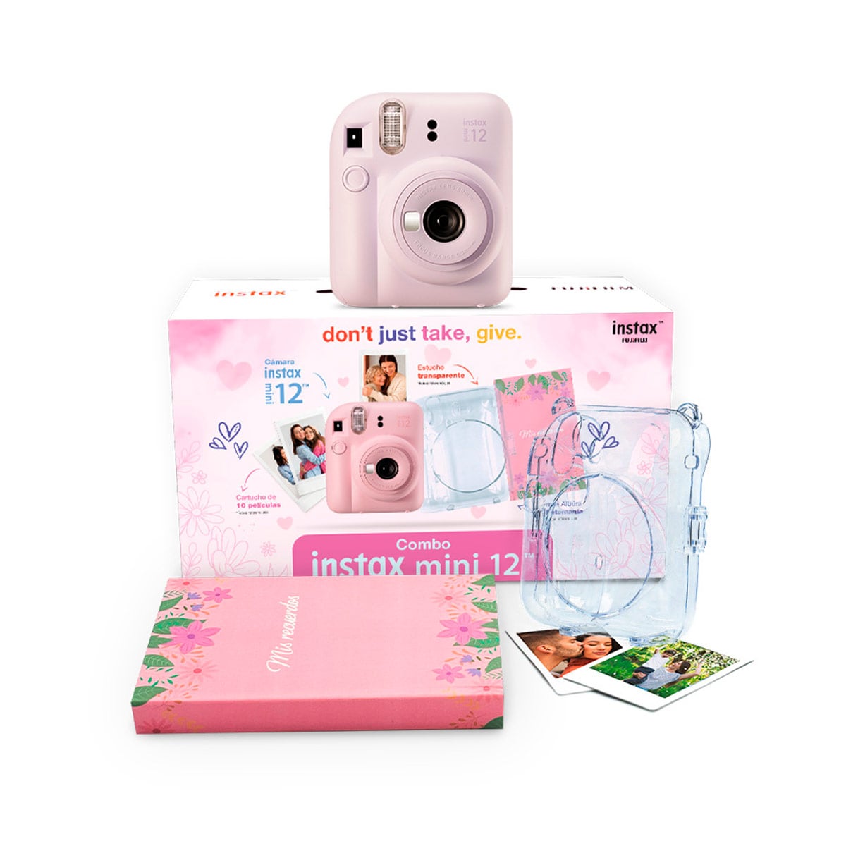 CÁMARA INSTANTÁNEA FUJIFILM INSTAX MINI 12 LILA + ÁLBUM + ESTUCHE + P10 - 2
