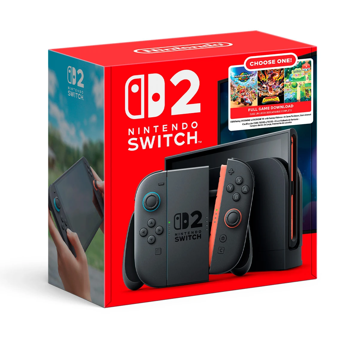 CONSOLA NINTENDO SWITCH 2 LCD BUNDLE CHOOSE YOUR GAME - 1