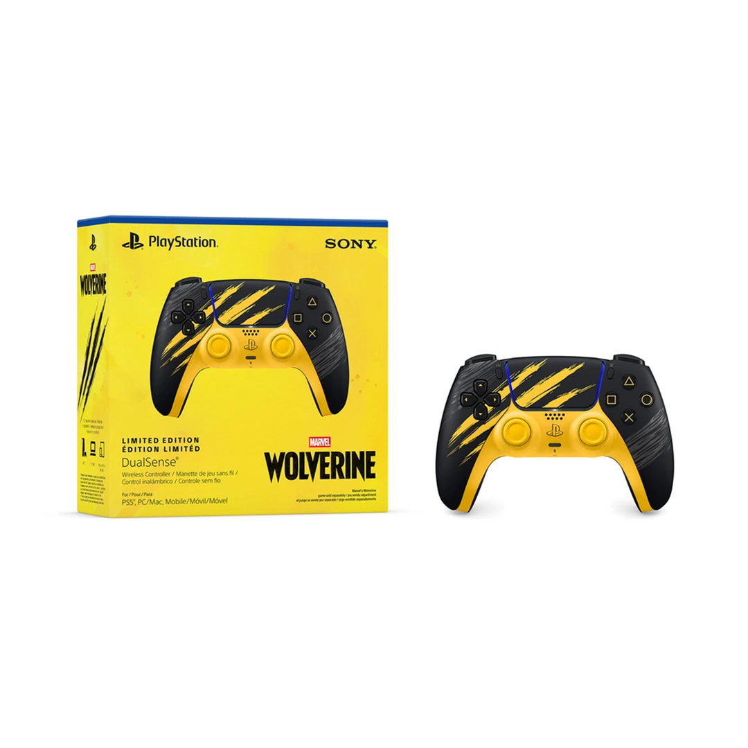PS5 DUALSENSE MARVELS WOLVERINE BATTLE YELLOW - 2