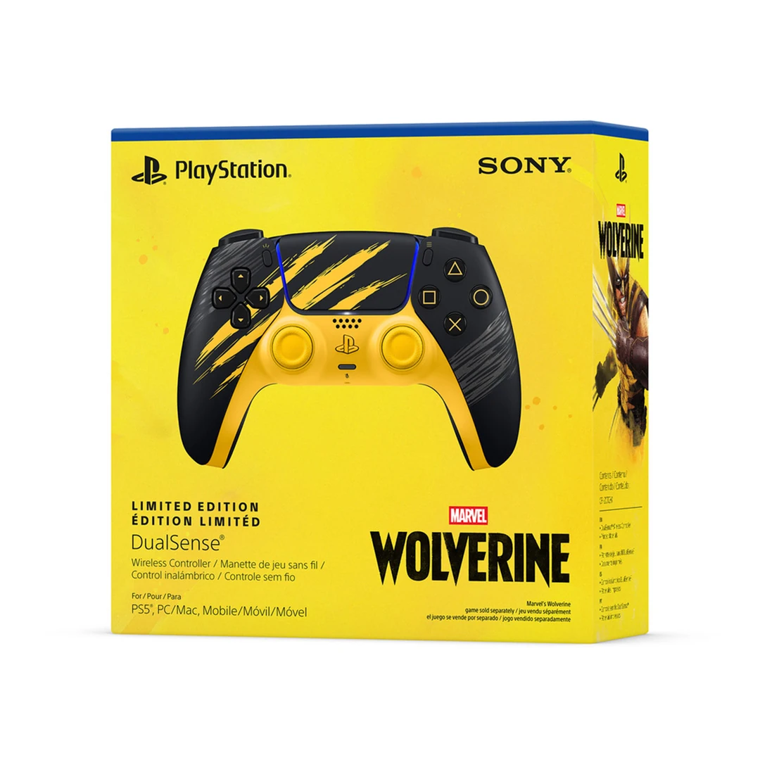 PS5 DUALSENSE MARVELS WOLVERINE BATTLE YELLOW - 6