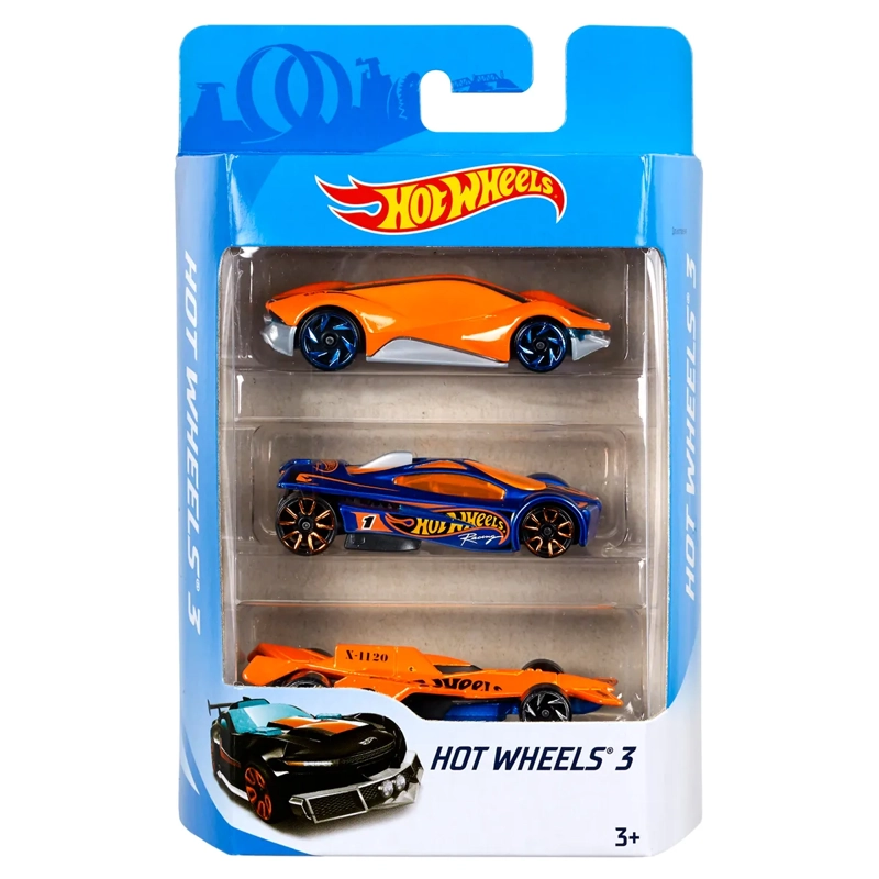 PACK X3 AUTOS DE JUGUETE HOT WHEELS DIECAST PAQUETE SORPRESA DE 3 AUTOS - 2