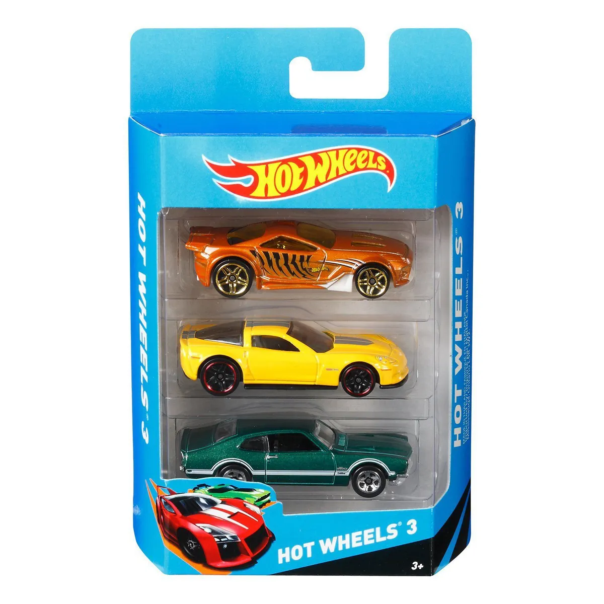 PACK X3 AUTOS DE JUGUETE HOT WHEELS DIECAST PAQUETE SORPRESA ALEATORIO - 2