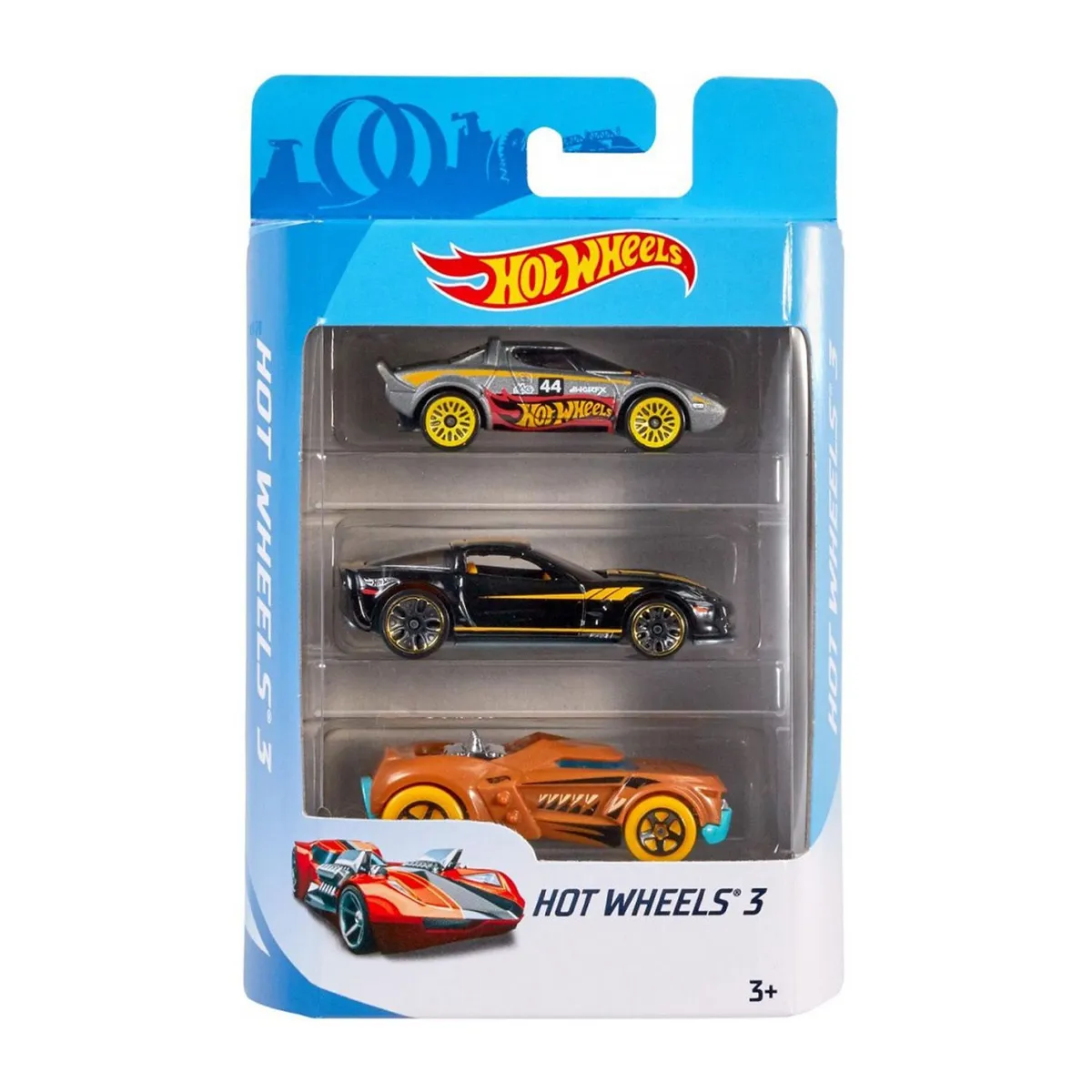 PACK X3 AUTOS DE JUGUETE HOT WHEELS DIECAST PAQUETE SORPRESA ALEATORIO - 4