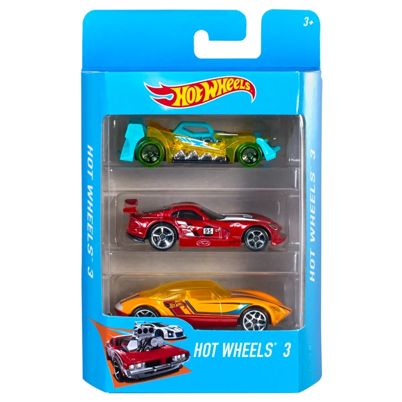 PACK X3 AUTOS DE JUGUETE HOT WHEELS DIECAST PAQUETE SORPRESA DE 3 AUTOS - 5