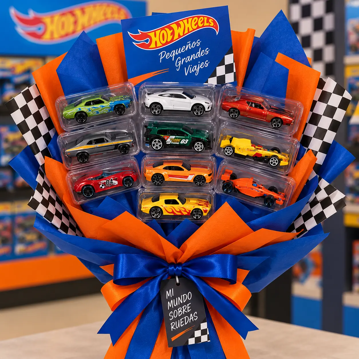 PISTA HOT WHEELS JUGUETE EDRAGON BALLBSC 10-CAR 54886 PACK 10 AUTOS - 1