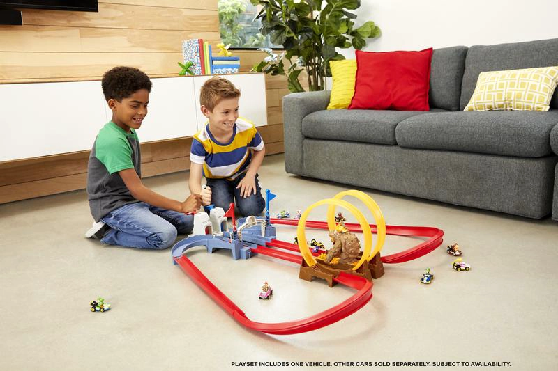 JUGUETE HOT WHEELS MARIO KART PISTA CASTILLO BOWSER - 1