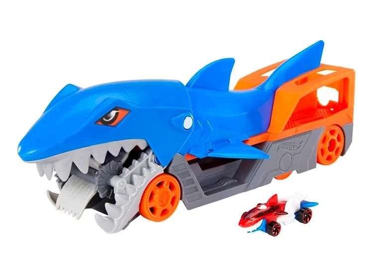 PISTA HOT WHEELS JUGUETE REMOLQUE TIBURN - 2