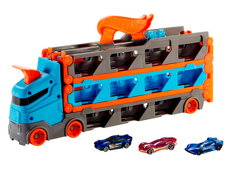 PISTA DE JUGUETE HOT WHEELS REMOLQUE CARRERAS - 2