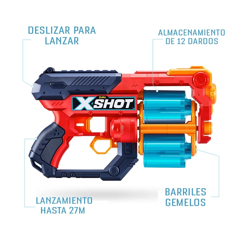 JUEGO DE MESA X-SHOT 36436 XSHOT LANZADOR DARDOS XCESS - 2