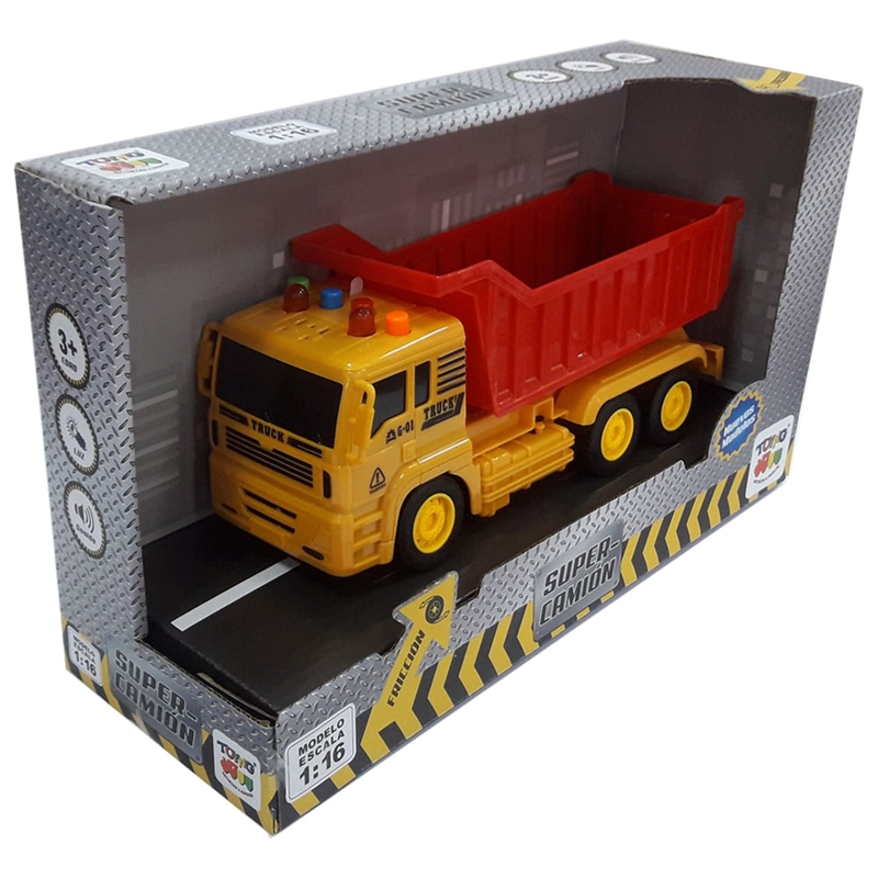 CAMION TOYNG ESC 116 JUGUETE ESC. FRICC. CLUZ Y SONIDO - 2