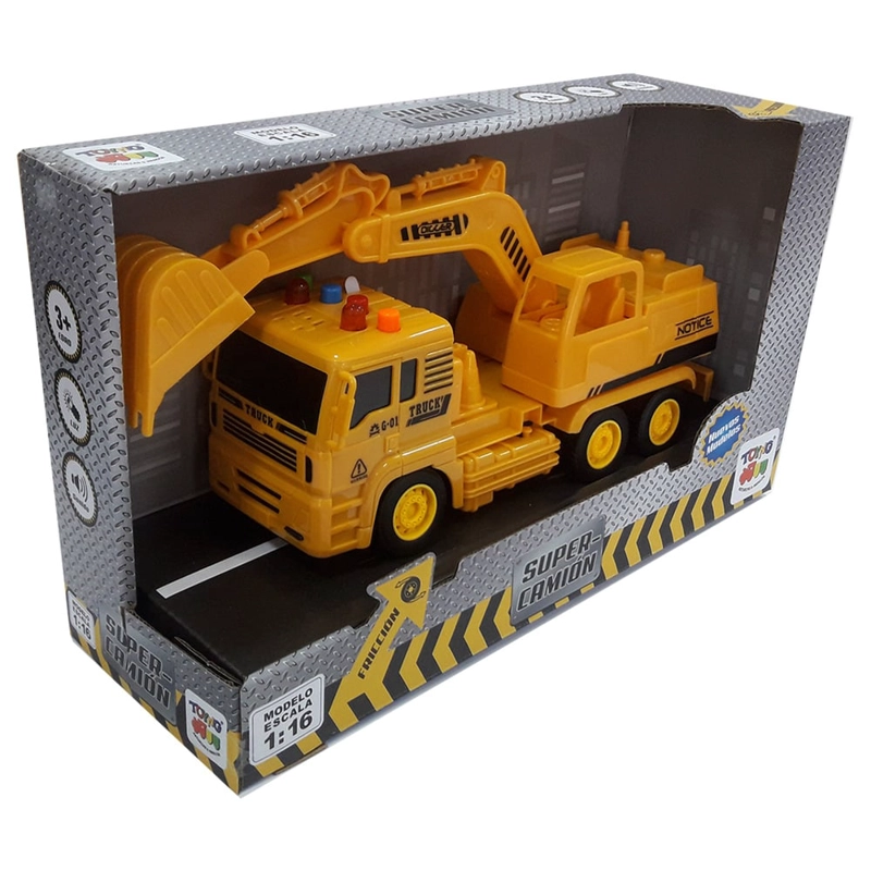CAMION TOYNG ESC 116 JUGUETE ESC. FRICC. CLUZ Y SONIDO - 4