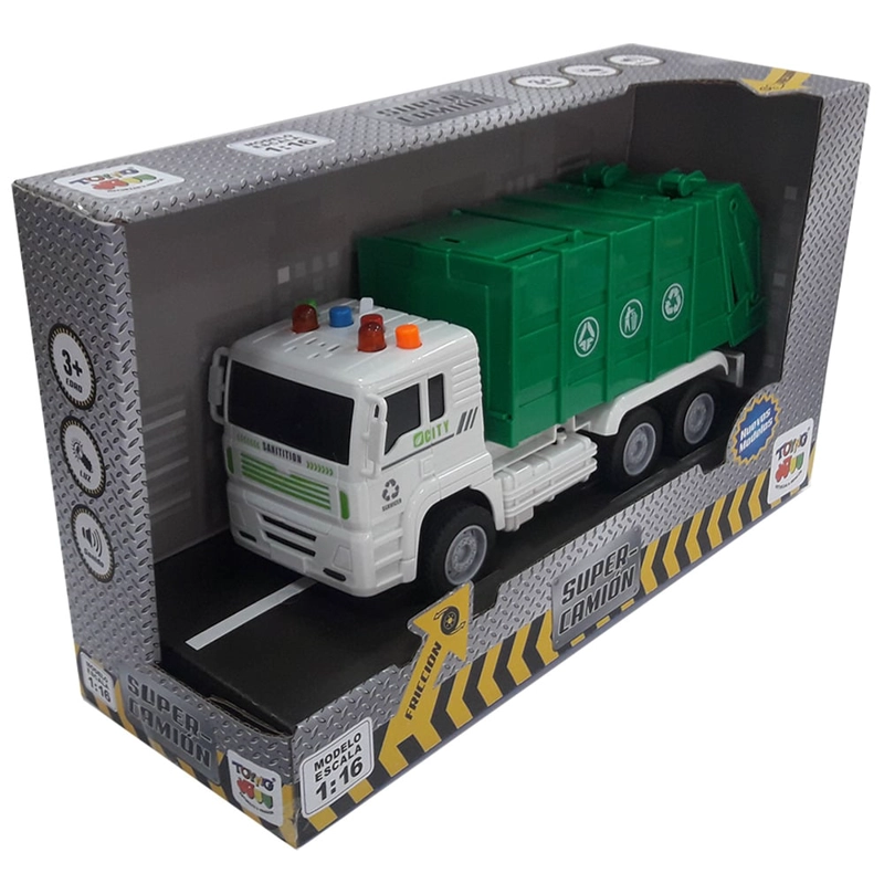 CAMION TOYNG ESC 116 JUGUETE ESC. FRICC. CLUZ Y SONIDO - 5