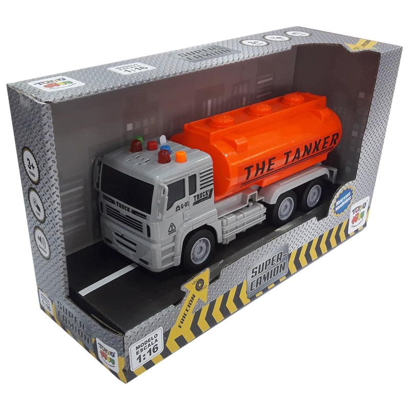 CAMION TOYNG ESC 116 JUGUETE ESC. FRICC. CLUZ Y SONIDO - 7