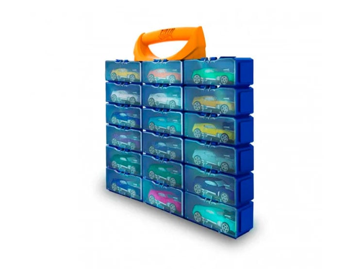 EXHIBIDOR AUTO HOT WHEELS HWCC8B CAR CASE MULTIMODULAR POR 18 PCS - 2