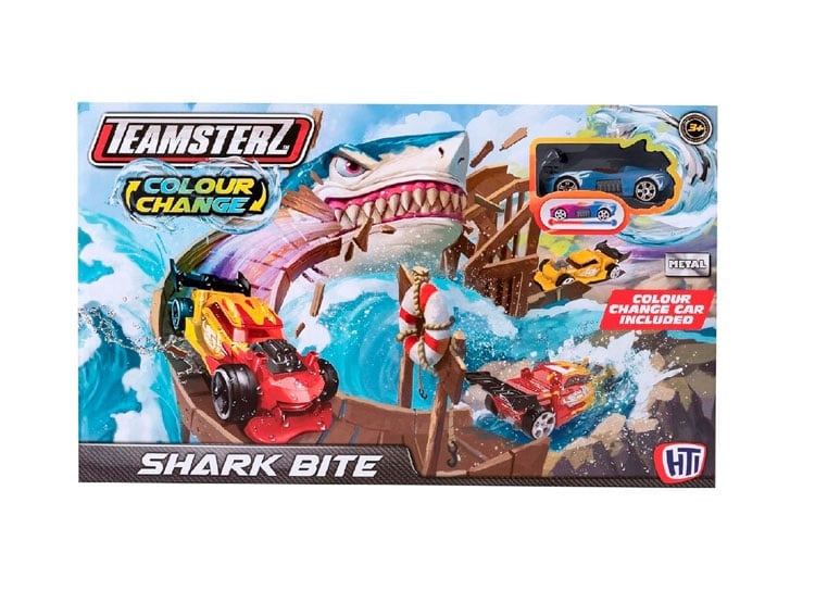 SET TEAMSTERZ PLAYSET COLOR CHANGE JUEGOS TIBURN 1 AUTITO - 5