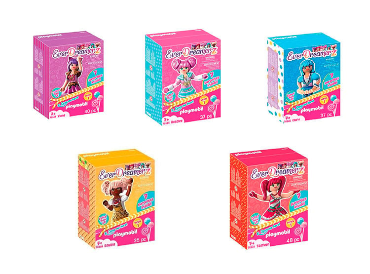 MUÑECA STRAWBERRY EXHIBIDOR EVERDREAMERZ PLAYMOBIL X 15 UND - 1