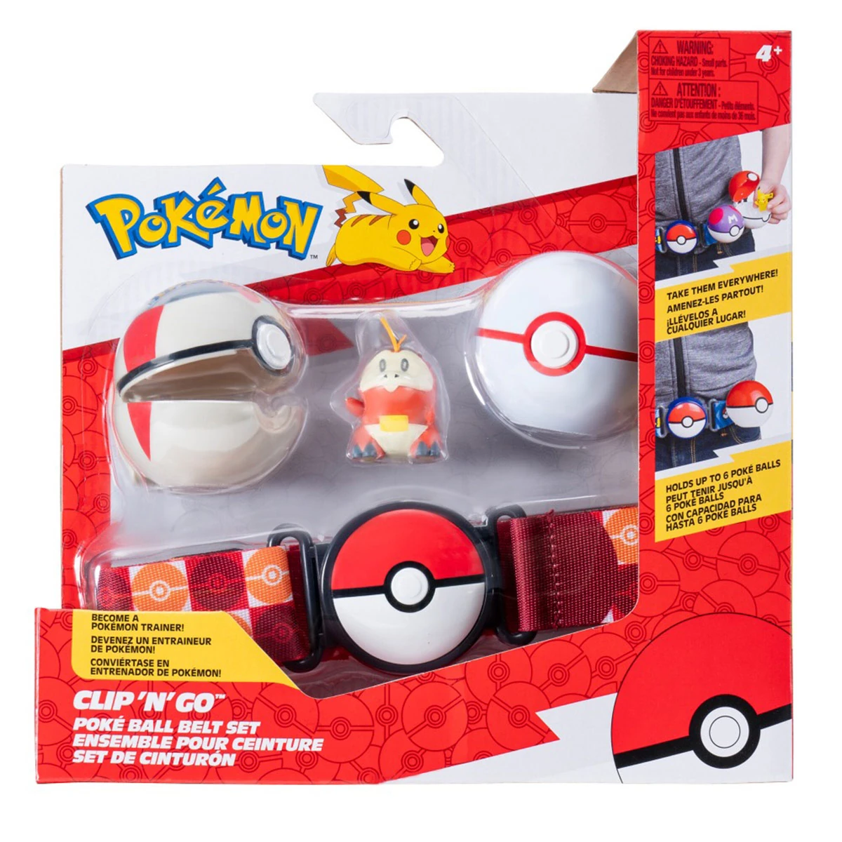 SET DE CINTURON CON POKEBOLA Y FIGURA POKEMON - MODELO ALEATORIO - 2
