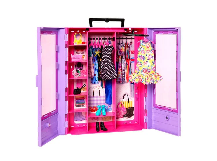 JUGUETE ACCESORIO BARBIE NUEVO Y LUJO CLOSET CON MUÑECA - 2