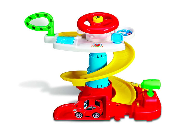AUTO STRAWBERRY VOLANTE Y PISTA JUGUETE BEBE BB JUNIOR FERRARI DASH 'N DRIVE - 1