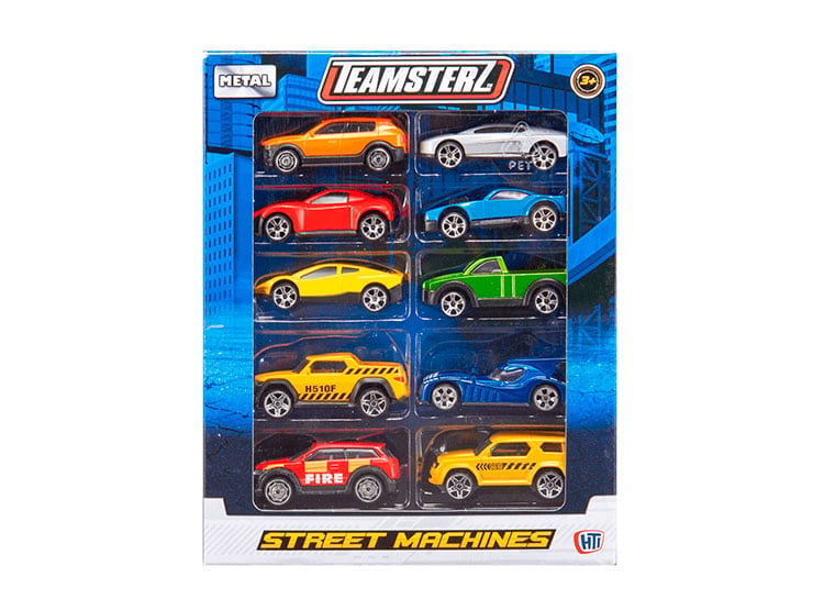 PACK 10 TEAMSTERZ SURTIDO AUTO METAL - 1