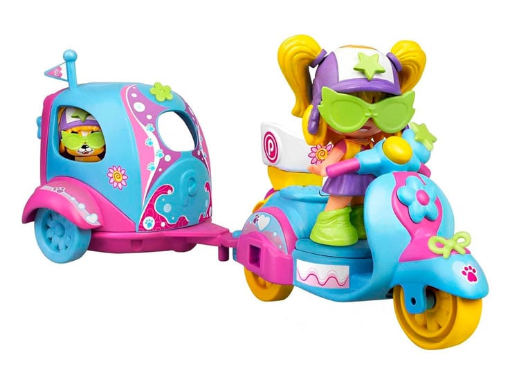 MUÑECA PINYPON MOTO CON REMOLQUE Y MASCOTA - 2
