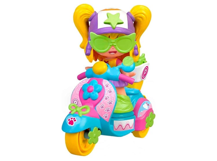 MUÑECA PINYPON MOTO CON REMOLQUE Y MASCOTA - 3