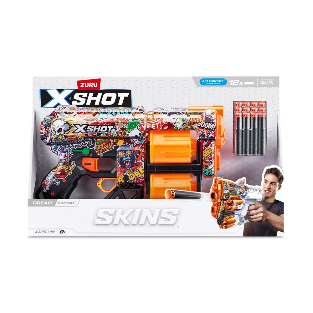 LANZADOR DE DARDOS SKINS DREAD  X-SHOT - 3