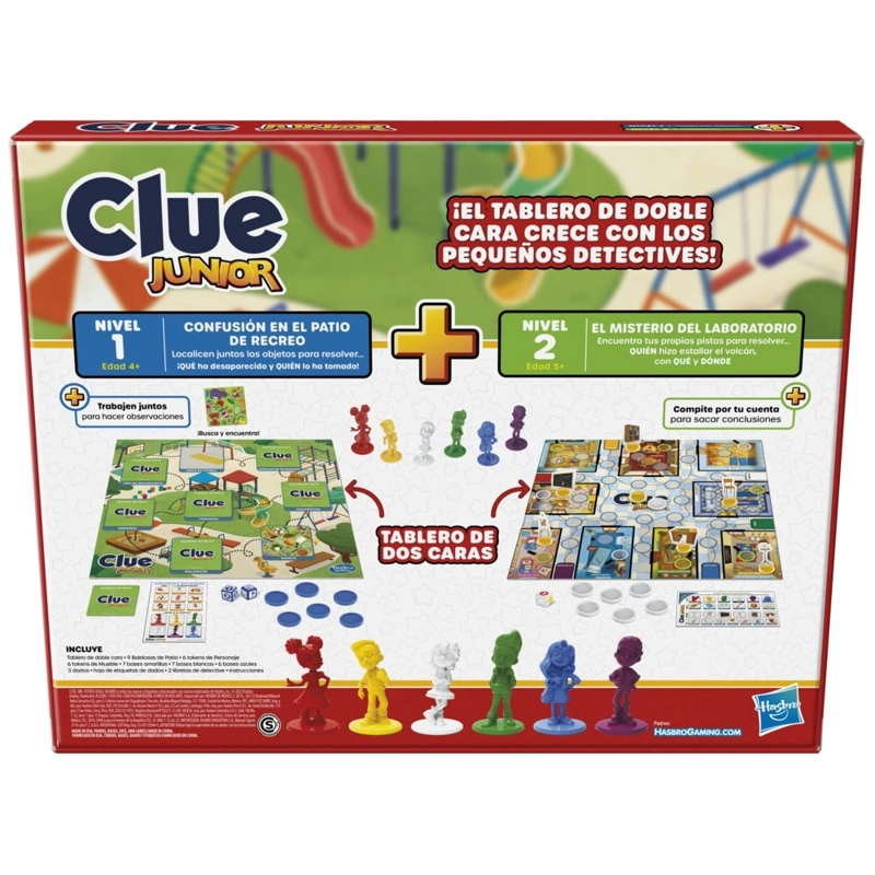 JUEGO DE MESA HASBRO GAMING F6419 CLUE JUNIOR - 4
