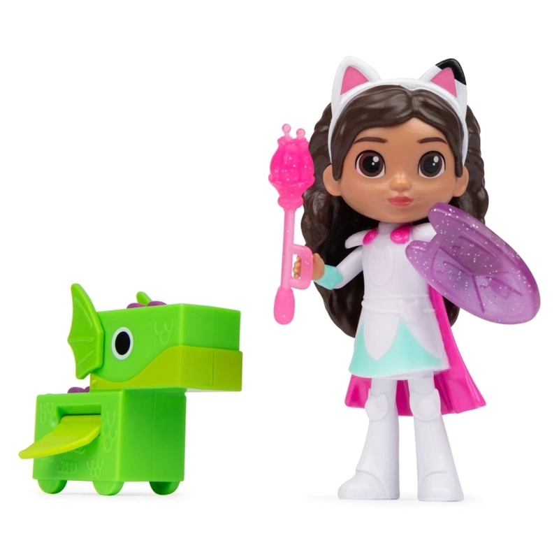 SET GABBY'S DOLLHOUSE 6067730 MUÑECA GABBYS MINI GABBY LA VALIENTE Y EL DRAGON - 1