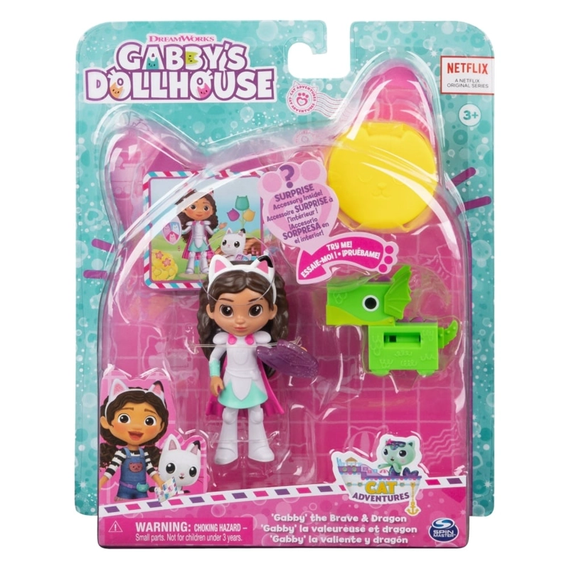 SET GABBY'S DOLLHOUSE 6067730 MUÑECA GABBYS MINI GABBY LA VALIENTE Y EL DRAGON - 3