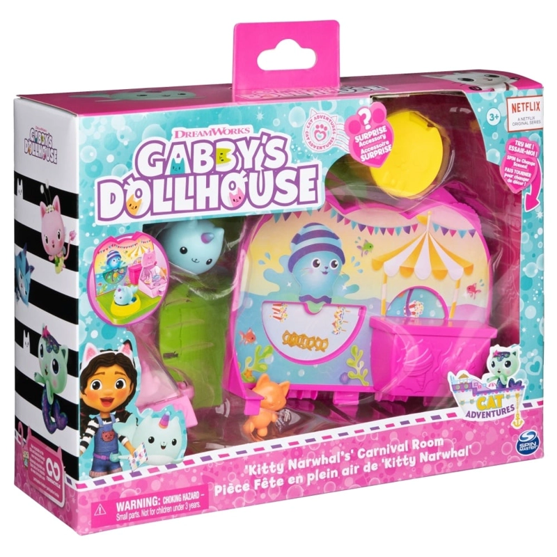 SET GABBY'S DOLLHOUSE 6067728 MUÑECA GABBYS LUJO CUARTO CARNAVAL - 4