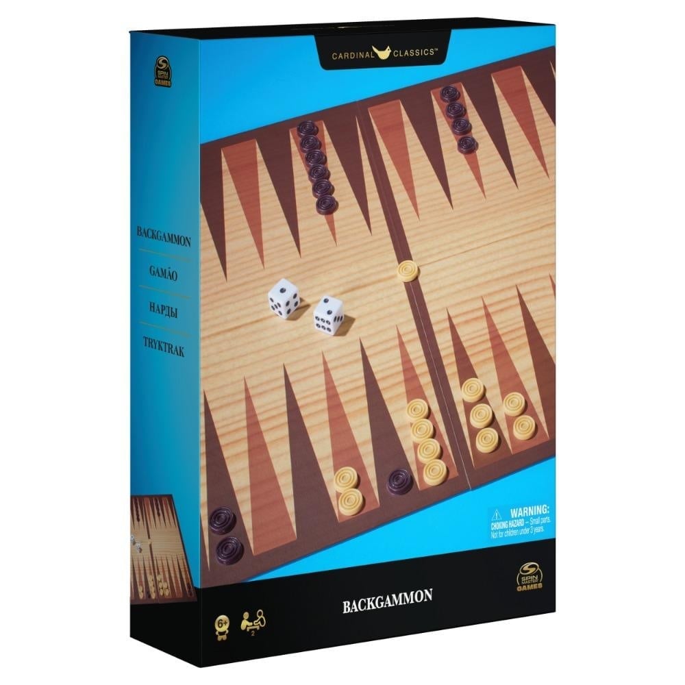 JUEGO DE MESA SPIN MASTER GAMES BACKGAMMON - 5