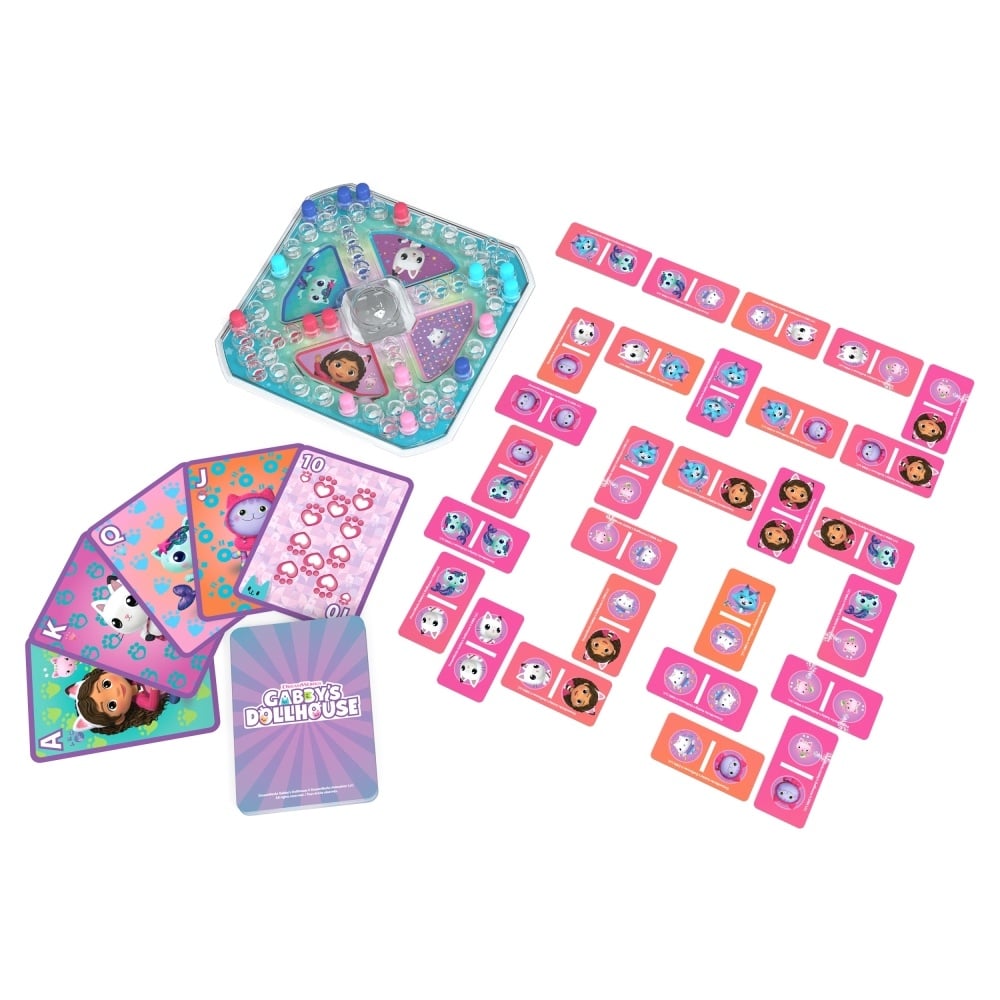 PACK 3 GABBY'S DOLLHOUSE 6066779 JUEGOS MESA GABBYS ROMPECABEZAS 24PZ, POP UP, CARTAS GRANDES - 2