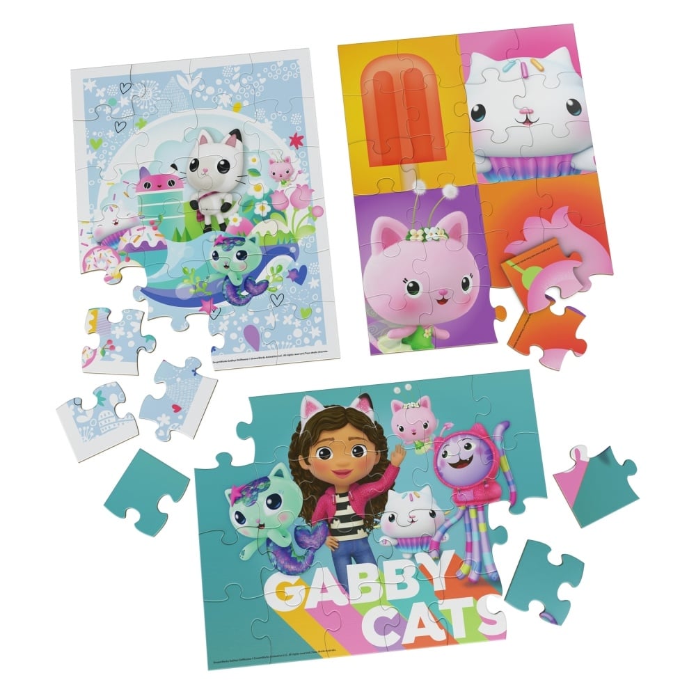 PACK 3 GABBY'S DOLLHOUSE 6066549 ROMPECABEZAS GABBYS - 2