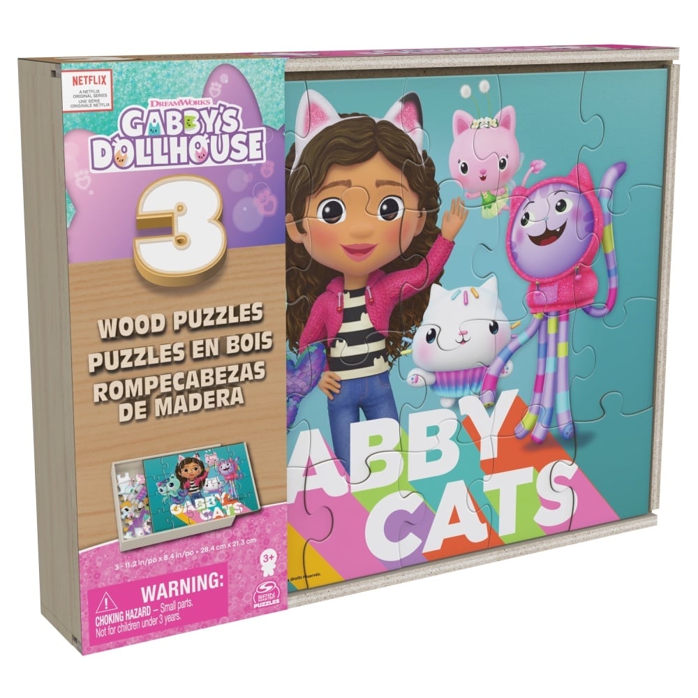 PACK 3 GABBY'S DOLLHOUSE 6066549 ROMPECABEZAS GABBYS - 4