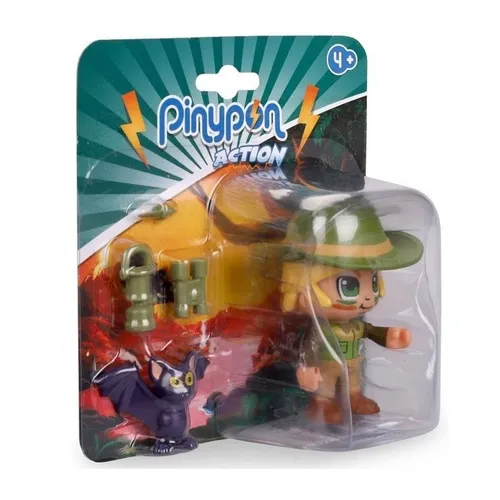 FIGURA ACCIÓN PINYPON ACTION EXPLORADOR + FIGURA Y ANIMAL - 2