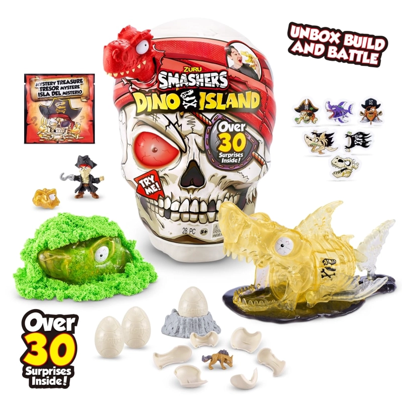 FIGURA ACCIÓN SMASHERS CALAVERA GIGANTE DINO ISLAND SORPRESA 7488 - 3