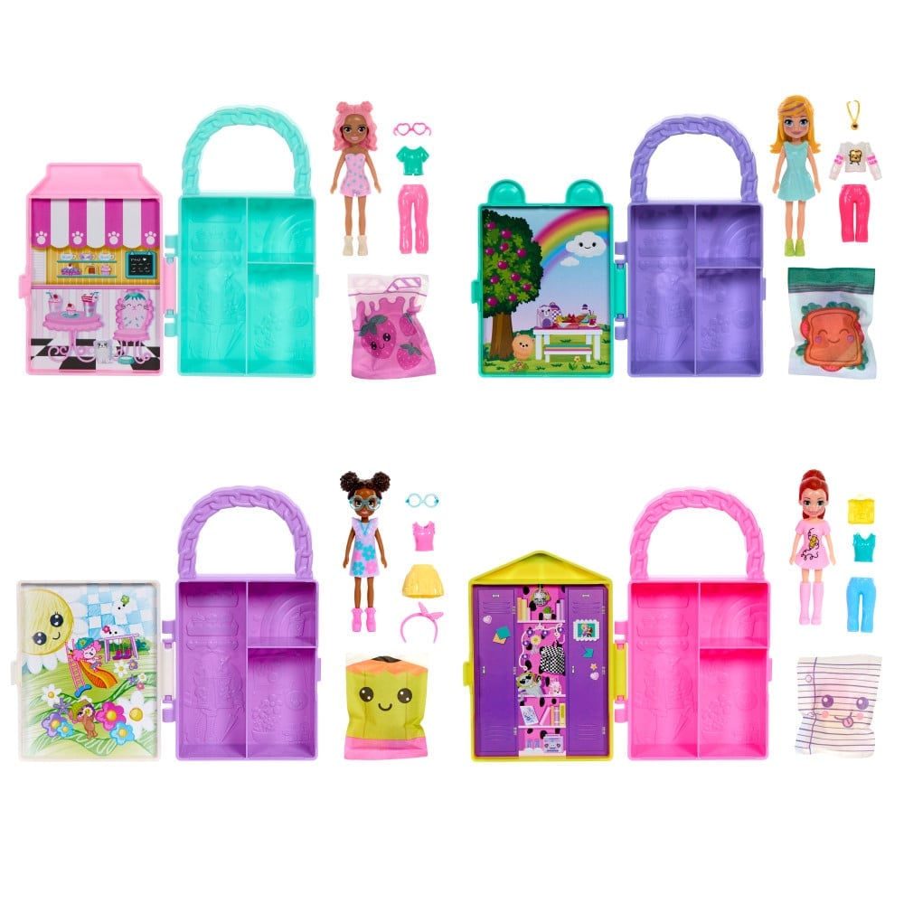 SET POLLY POCKET HRD64 JUEGO CLO FASHION REVEAL ESTILO Y DISEÑO - 1