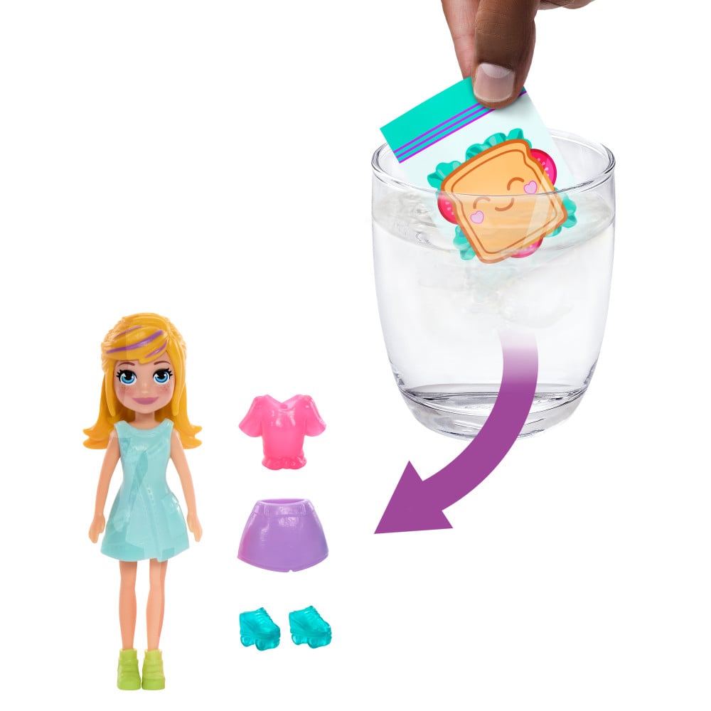 SET POLLY POCKET HRD64 JUEGO CLO FASHION REVEAL ESTILO Y DISEÑO - 3
