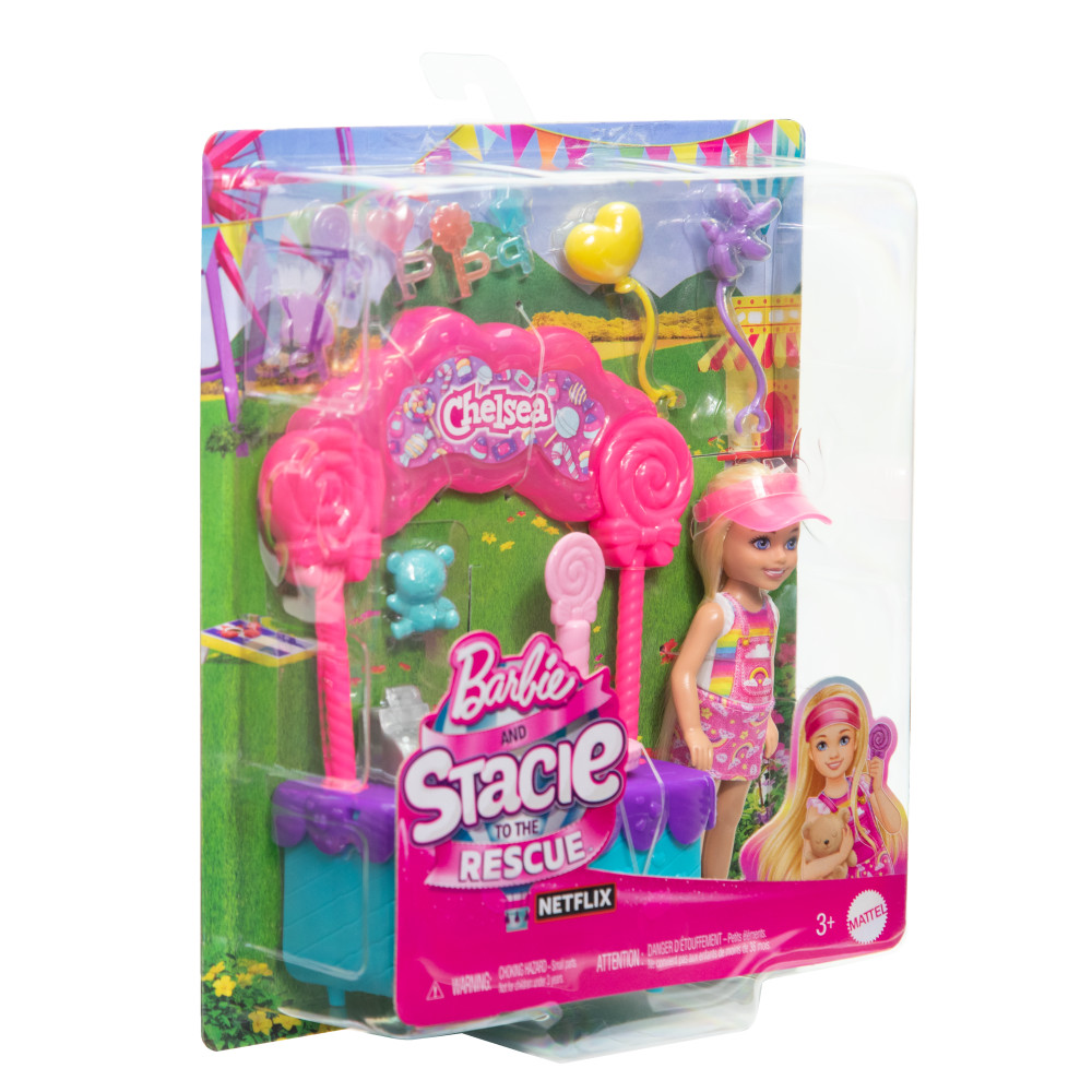 SET BARBIE HRM07 JUEGO STACIE AL RESCATE CHELSEA ESTACION DULCES - 6