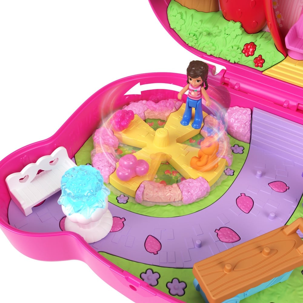 SET POLLY POCKET HRD35 JUEGO ESTUCHE OSITO FRESA ADORABLE ESTILO - 5