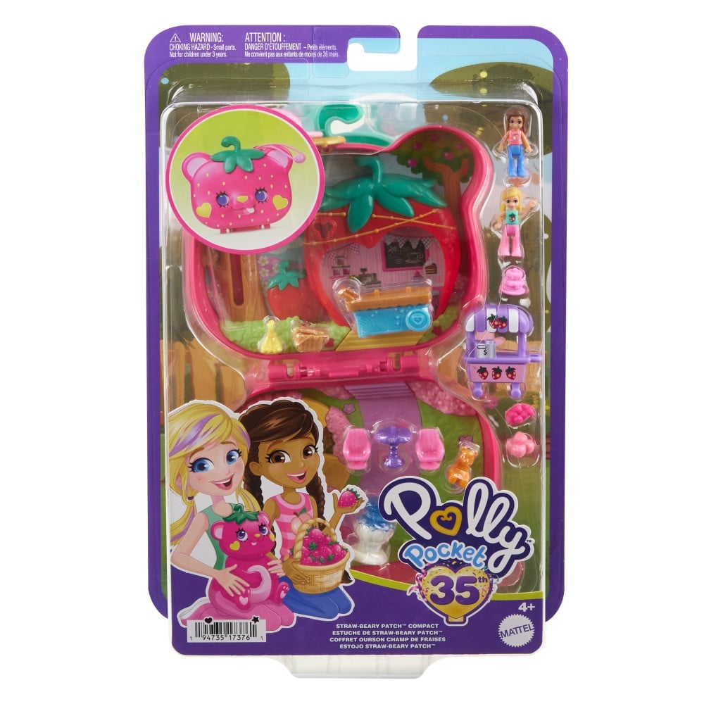 SET POLLY POCKET HRD35 JUEGO ESTUCHE OSITO FRESA ADORABLE ESTILO - 6
