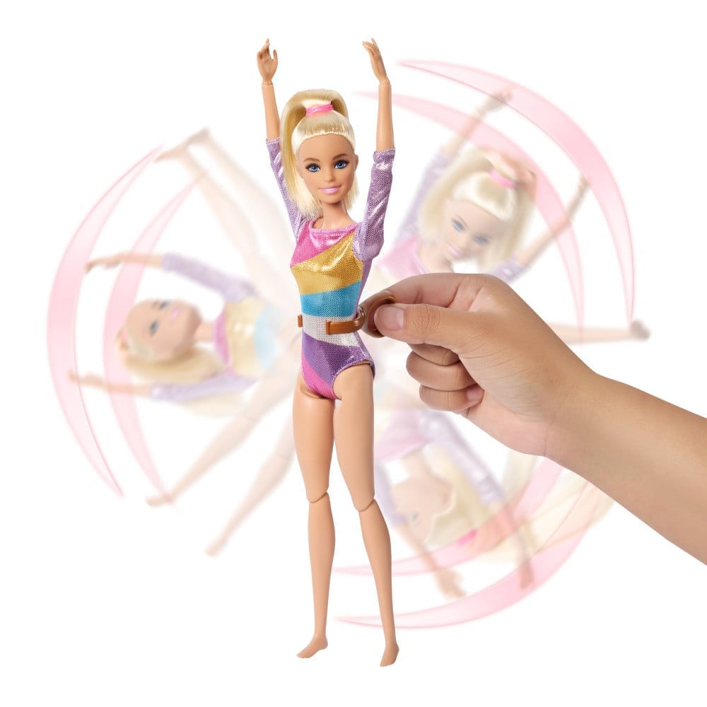 SET BARBIE HRG52 JUEGO PROFESIONES GIMNASTA MUÑECA CABELLO RUBIO - 2