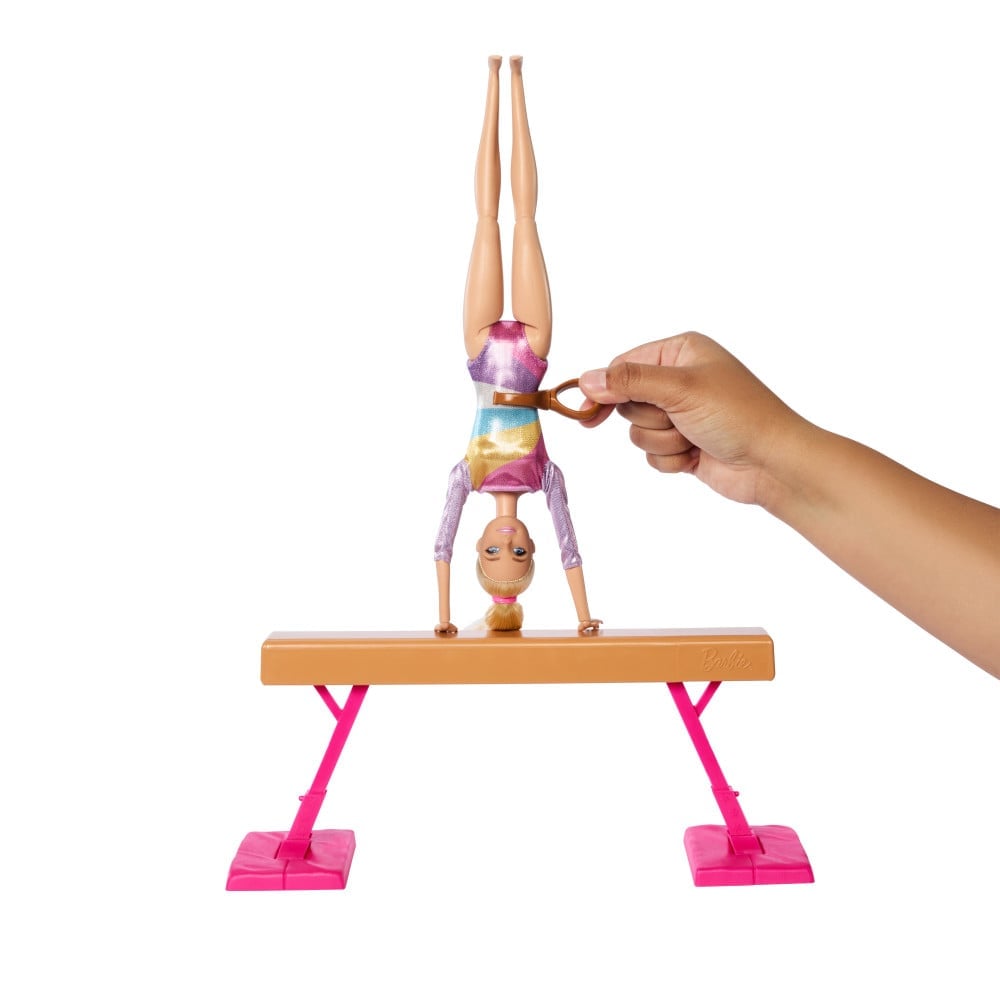 SET BARBIE HRG52 JUEGO PROFESIONES GIMNASTA MUÑECA CABELLO RUBIO - 3