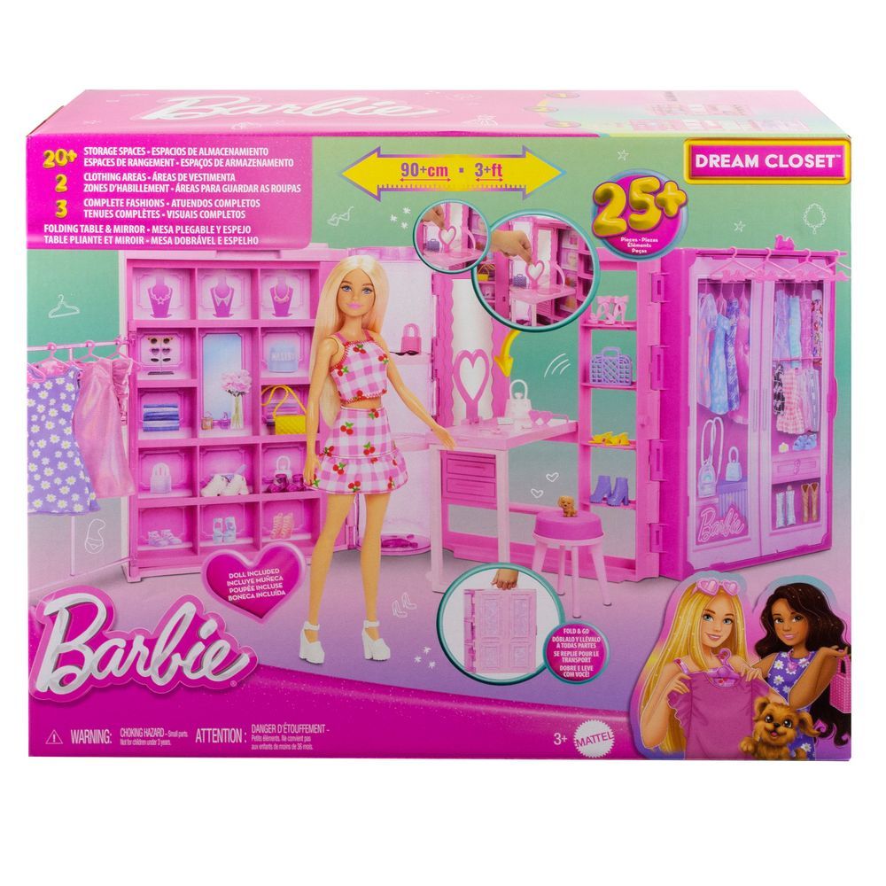SET CLÓSET DE LOS SUEÑOS BARBIE CON ACCESORIOS Y MUÑECA - 5