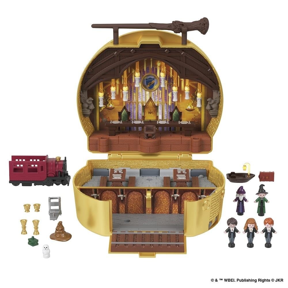 SET POLLY POCKET HRD56 JUEGO COLECCION COMPACTO HARRY POTTER MAGIA Y CREACION MINI-MUÑECAS - 1