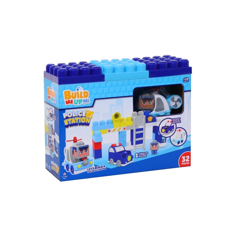BLOQUES BUILD ME UP MAXI 650106 POLICIAS 31 A 32 PIEZAS MODELO ALEAOTRIO - 1
