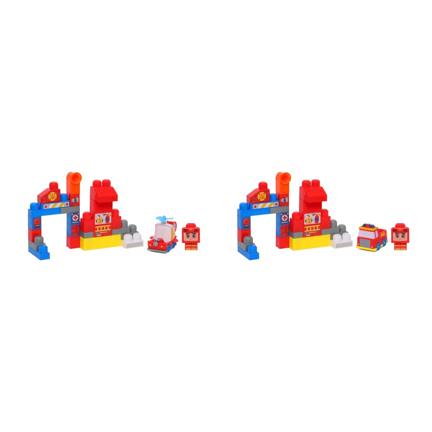 BLOQUES BUILD ME UP MAXI 650101 BOMBEROS 31 A 32 PIEZAS MODELO ALEAOTRIO - 7